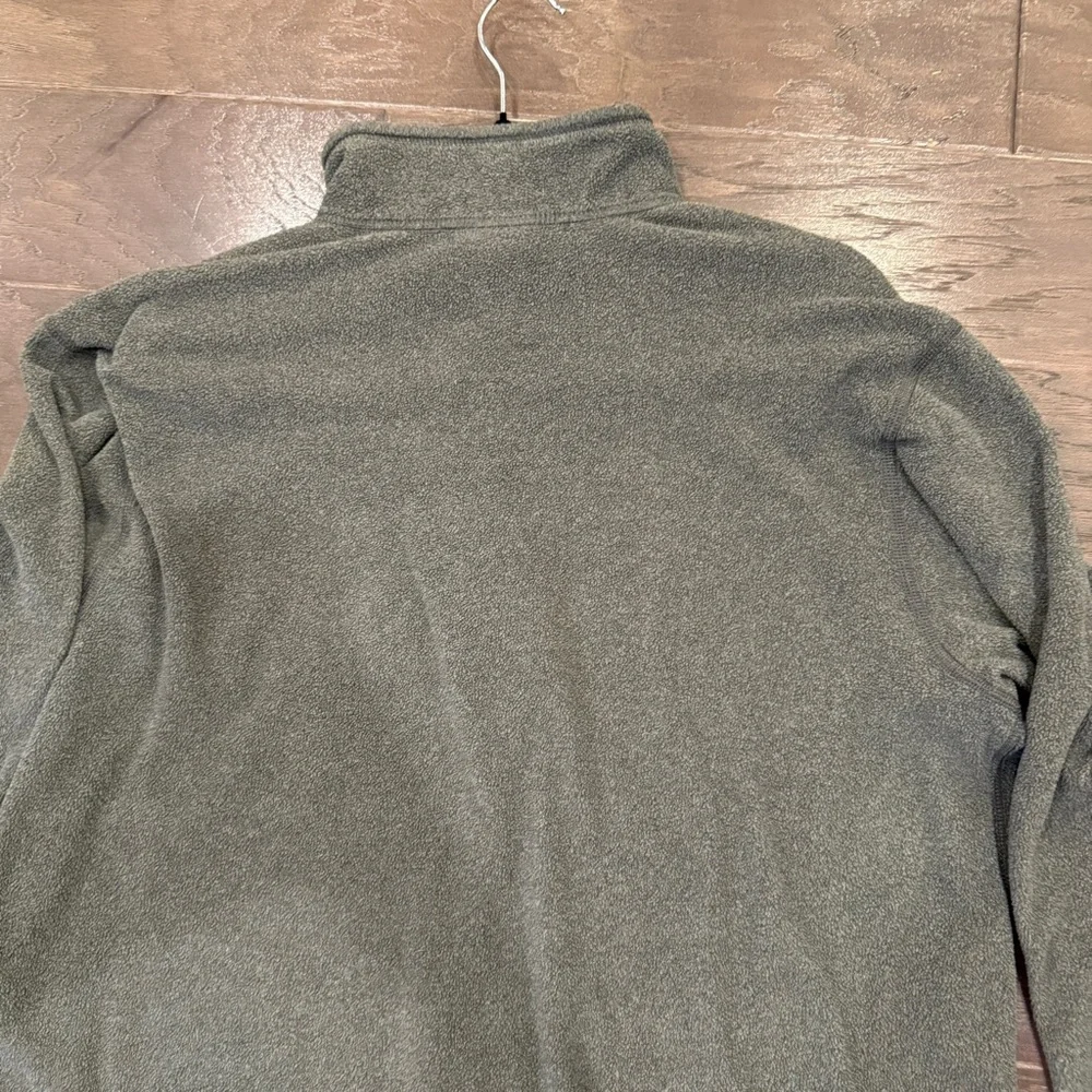 The North Face 1/4-Zip Fleece Pullover Men’s Large – Olive and Gray, Worn/As-Is